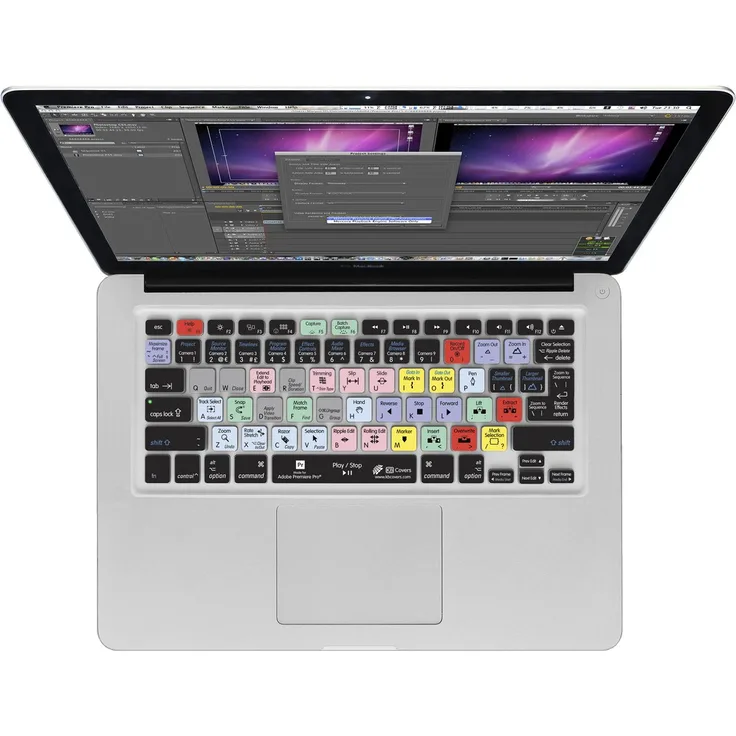 Premiere Pro QWERTY Abdeckung für MacBook, Air & Pro Tastatur