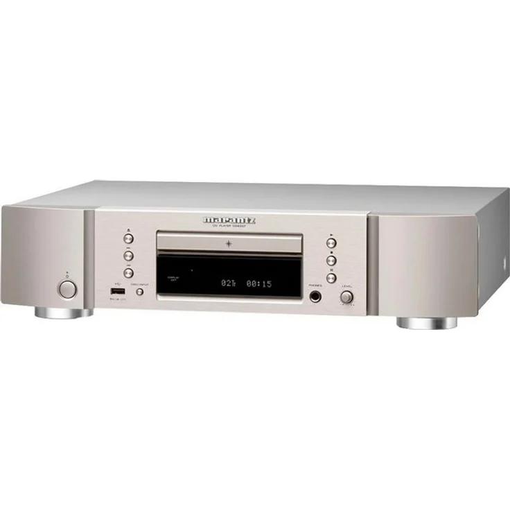 Marantz CD6007 HiFi CD Player, CD Spieler, CD- und CD-R/RW-Wiedergabe, USB, Kopfhörer-Verstärker, Silber-Gold – Bild 1