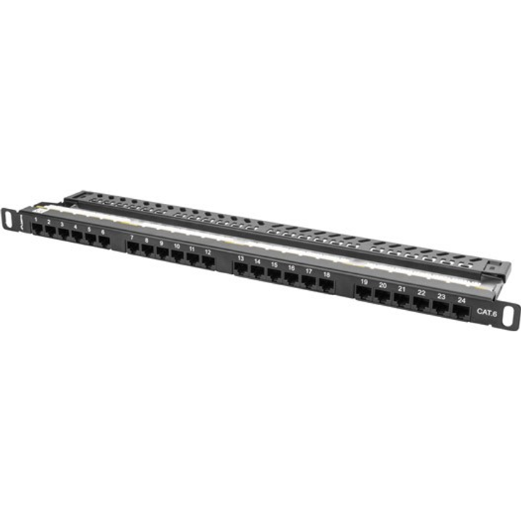 Lanberg Panel Patch PPU6-0024-B (0,5U, Kat. 6, 24xRJ-45) (PPU6-0024-B)