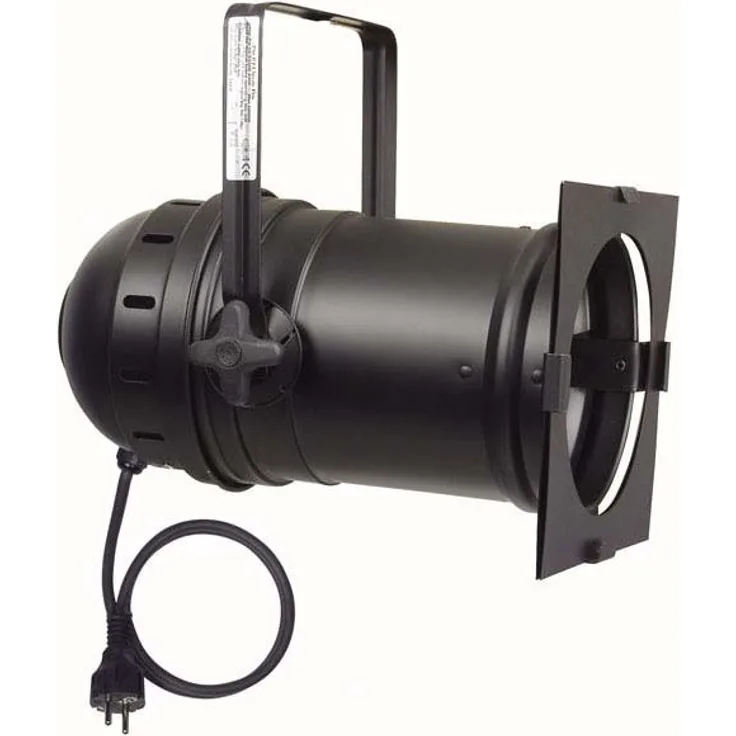 Showtec Par 56 Kanne Lang schwarz m. Kabel u. Stecker 