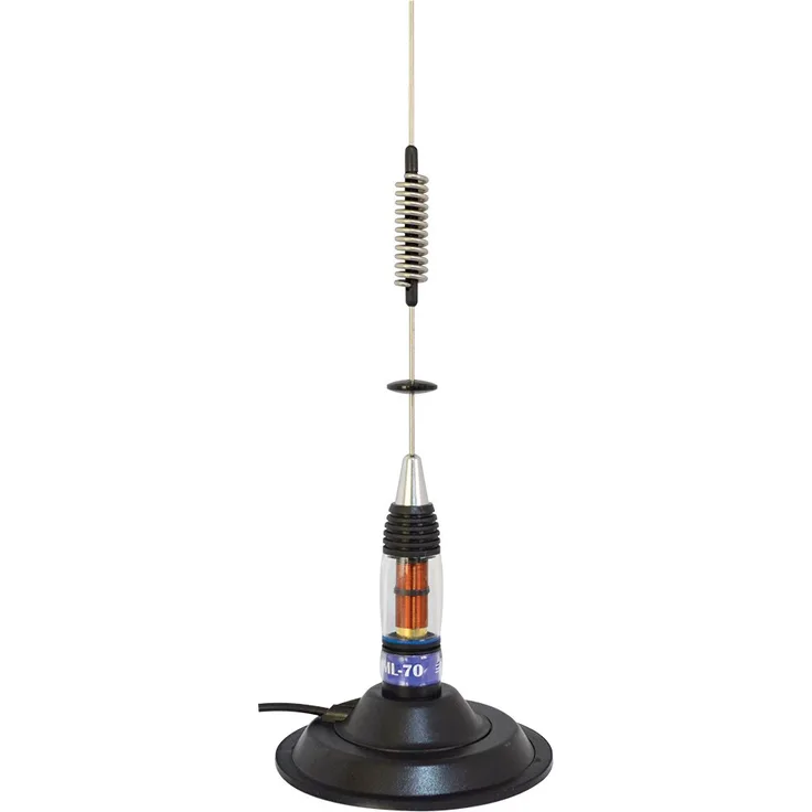CB-Antenne PNI ML70 PL Verbinder, 145 mm Magnetfuß inklusive, 70 cm, 4 m RG58-Kabel im Lieferumfang enthalten