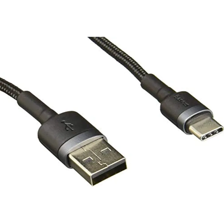 Baseus Cafule Cable - USB to USB-C Connect und Charge Cable 3 A, 1 M (Grey-Black)