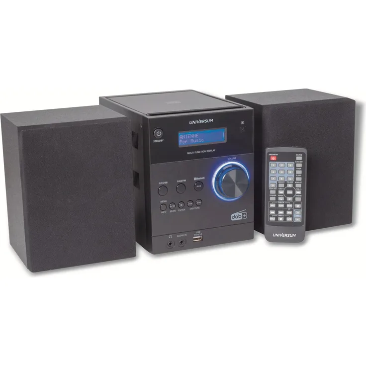 Stereoanlage UNIVERSUM MS 300-21, CD, DAB+ Radio, Bluetooth, USB, schwarz