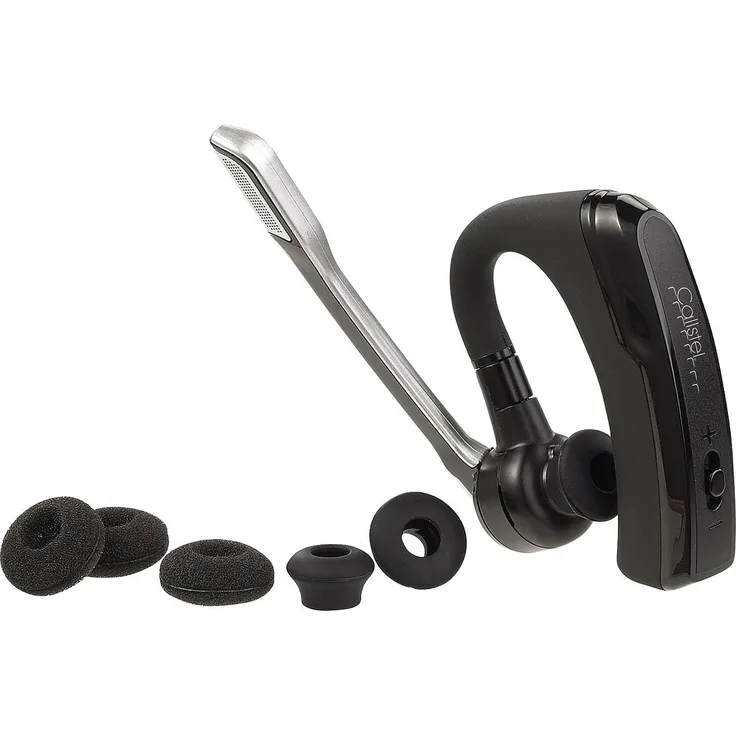 Callstel PX-2291 Headset Handy, Profi-Headset mit Bluetooth 4.1, HD-Mikrofon und Rauschunterdrückung, Telefon Headset, Bluetooth-Headset, monoaural, schwarz