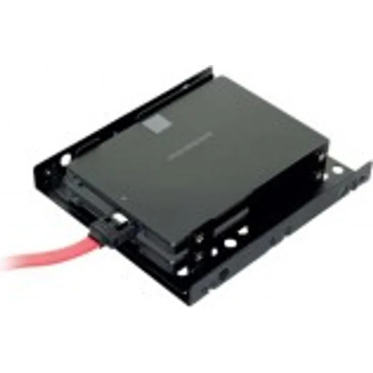 Fantec Festplatten Einbaurahmen für 2X 2, 5 Zoll HDD-SSD für PC, Komplettes Montagezubehör
