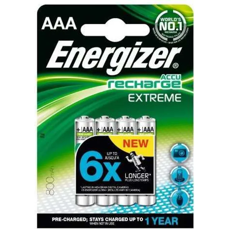Energizer Accu Recharge Extreme 4 x AAA