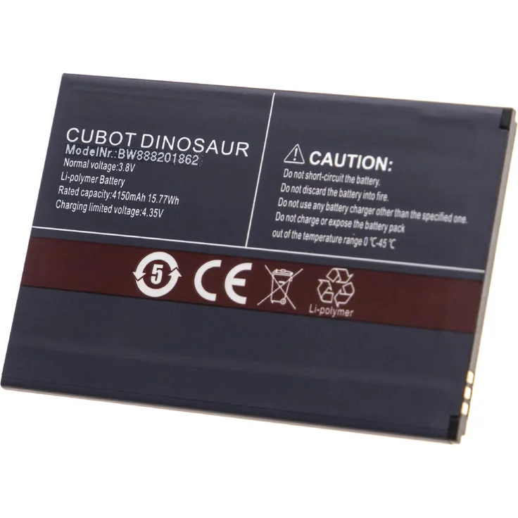 VHBW Akku kompatibel mit Cubot Dinosaur Handy Smartphone Telefon (3400mAh, 3,8V, Li-Ion)
