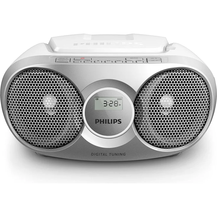 Philips AZ215S CD-Soundmachine (Digital UKW, Audioeingang, 3 Watt, leicht bedienbar) silber – Bild 1