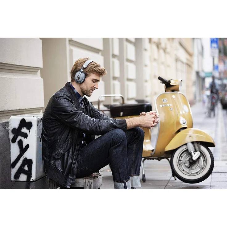 Panasonic RP-HTX80B Over-Ear-Kopfhörer, mit Bluetooth, Mikrofon, grau – Bild 8