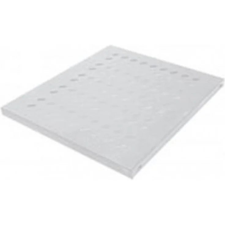 Intellinet 19'' Fachboden zur Frontmontage 2 HE ( Montage an den beiden vorderen Profilschienen ) 400 mm Tiefe perforiert grau 712224 – Bild 1