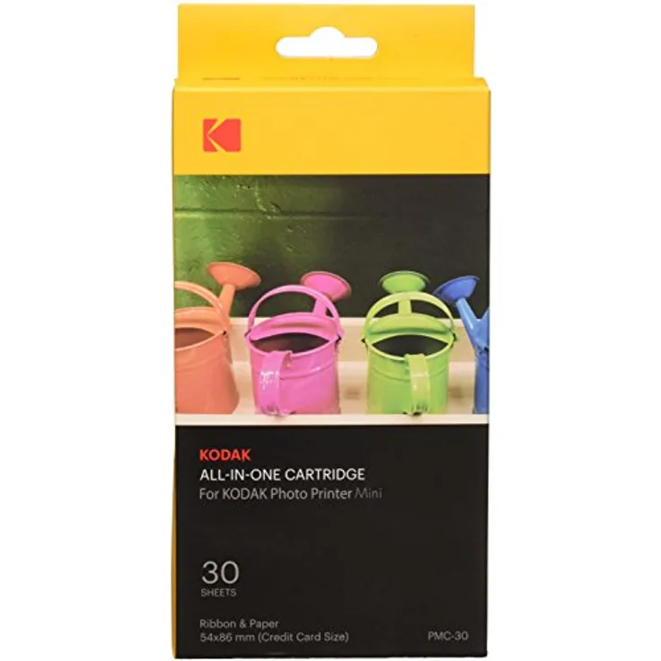 Kodak-Mini Fotodrucker-Patrone-PMC, ALLES-IN-EINEM Papier- und Farbtinten-Nachfüllpack - 30 Blätter