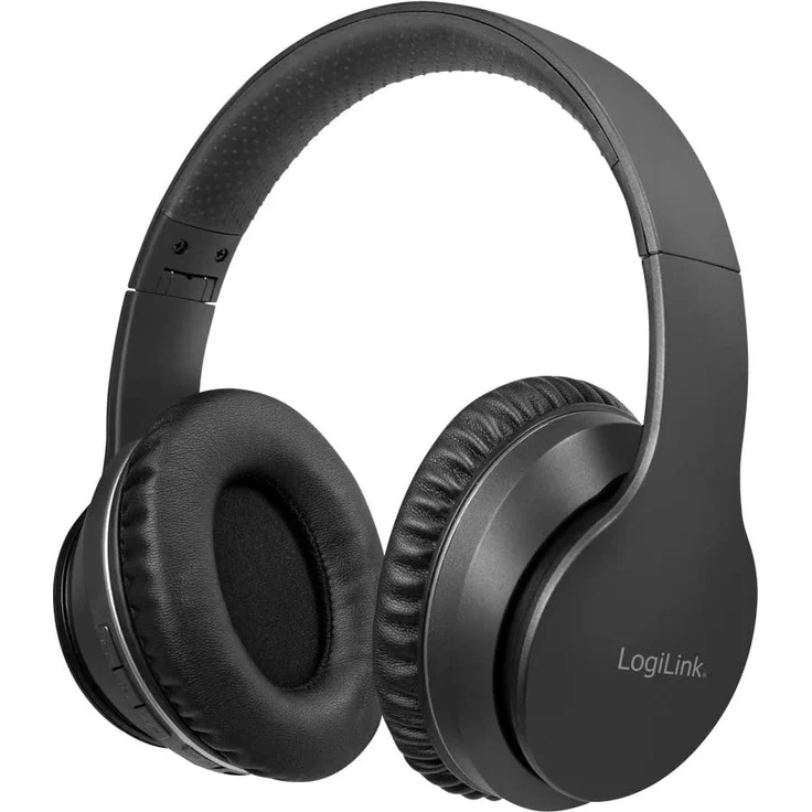 LogiLink BT0053 Over-Ear-Kopfhörer, mit Bluetooth, Mikrofon, Noise Cancelling, schwarz – Bild 1
