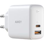 AUKEY Omnia PA-B3 USB C Ladegerät, USB-C Netzteil mit GaNFast Tech & Dynamic Detect, geeignet für Apple iPhone SE/Pad Pro/MacBook Pro, Google Pixel 4 XL, Nintendo Switch, Netzteil, 65 W, weiß