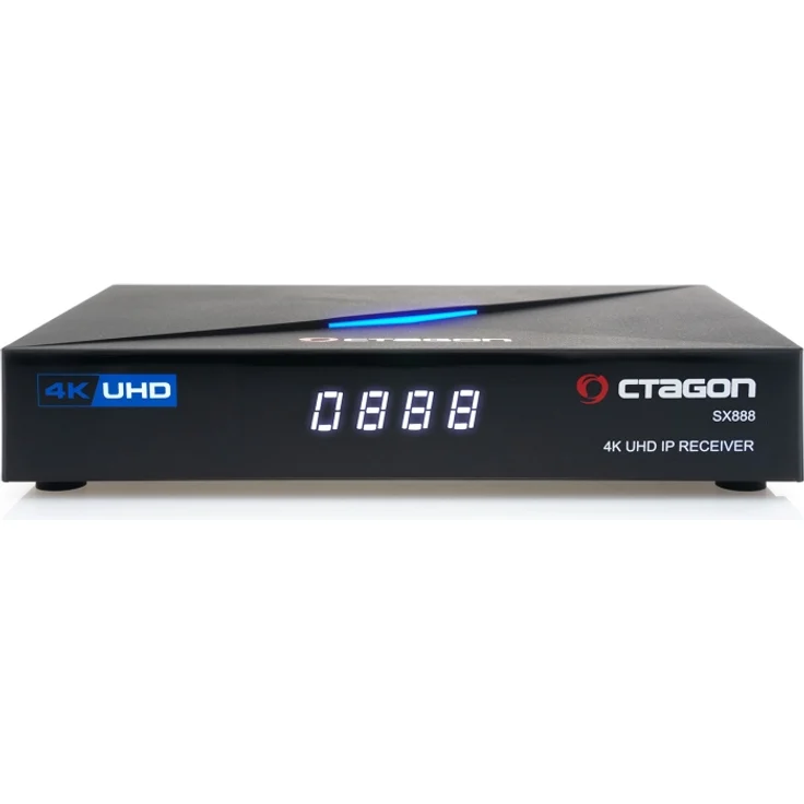 Octagon SX888 4K ULTRA HD IP HDMI USB H.265 Stalker Multistream IPTV Receiver Schwarz – Bild 1