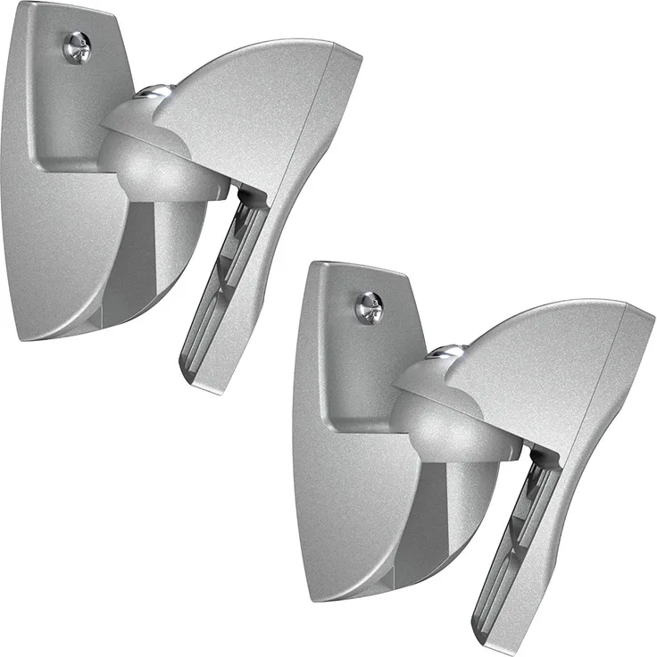 VOGEL'S VLB 500 S Lautsprecher Boxen Wandhalterung Set, schwenkbar, vormontiert, max. 5 kg, silber