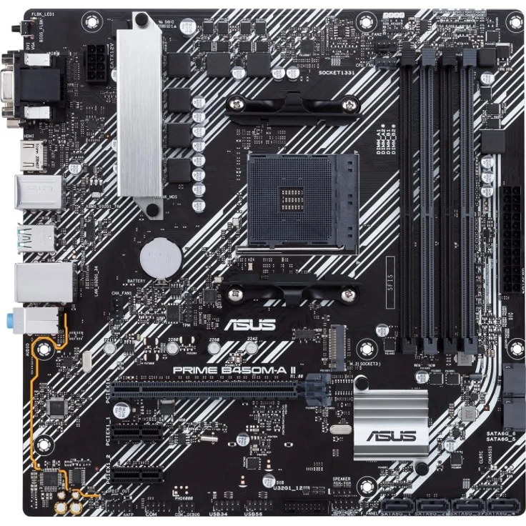 ASUS PRIME B450M-A II - micro ATX, AMD B450, Sockel AM4, Dual-channel DDR4 (90MB15Z0-M0EAY0) – Bild 2