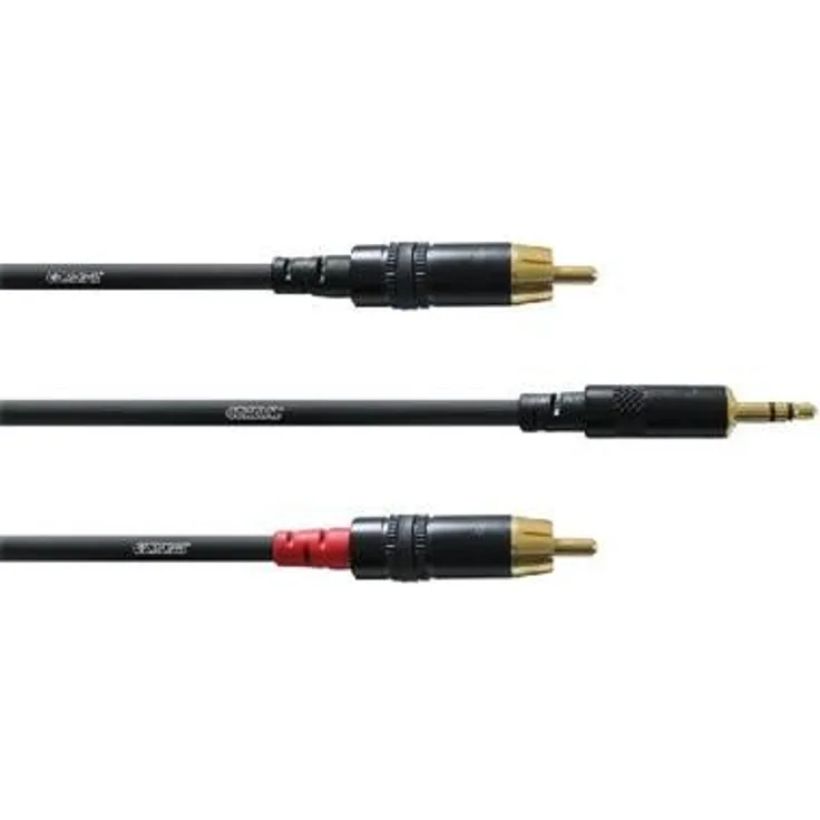 CORDIAL Cable Y Schultergurt Minibuchse-Cinch 6 m