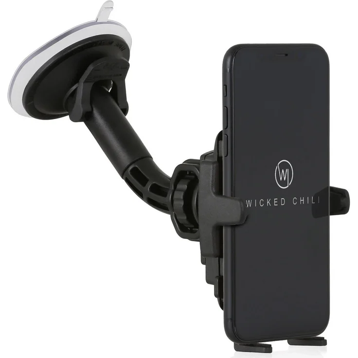 Wicked Chili Auto Halterung mit Kugelgelenk kompatibel mit Apple iPhone SE 2020, 11 Pro, XS, X, 8, 7, 6 Apple KFZ Handy Autohalterung Smartphone Scheibe (Made in Germany, Hülle & Case Friendly) – Bild 1