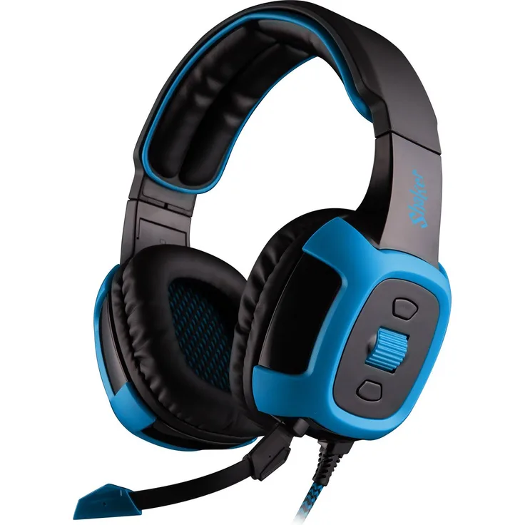 Sades In-Ear-Gaming-Kopfhörer schwarz schwarz / blau
