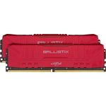 Crucial Ballistix BL2K16G26C16U4R 2666 MHz, DDR4, DRAM, Desktop Gaming Speicher Kit, 32GB (16GB x2), CL16, rot