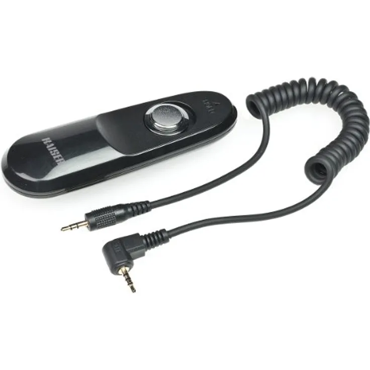 Kaiser Fototechnik 6192 MonoCR-P1 Kabel-Fernauslöser (2,5mm Klinkenstecker) für Panasonic GX1-G2-G3-G6-GH2-FZ200 (ersetzt Panasonic DMW-RSL1) schwarz