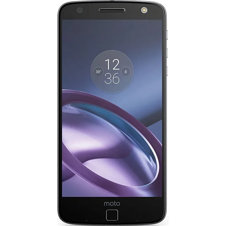 Motorola Moto Z Smartphone 13,97cm Pixel (5,5 Zoll) AMOLED-Display, 32GB interner Speicher, 4GB RAM, Android, Schwarz/Grau