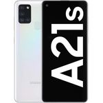 Samsung Galaxy A21s Smartphone 16,51cm (6,5 Zoll) Farbdisplay, 64GB interner Speicher, GB RAM, Dual-SIM, Android, White