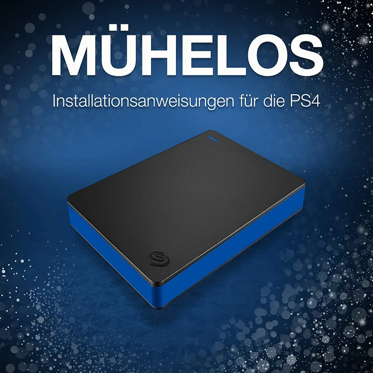 Seagate Game Drive for PS4 STGD4000400 - Festplatte - 4 TB - extern (tragbar) - USB 3.0 - Schwarz - für Sony PlayStation 4, Sony PlayStation 4 Pro, Sony PlayStation 4 Slim (STGD4000400) – Bild 5