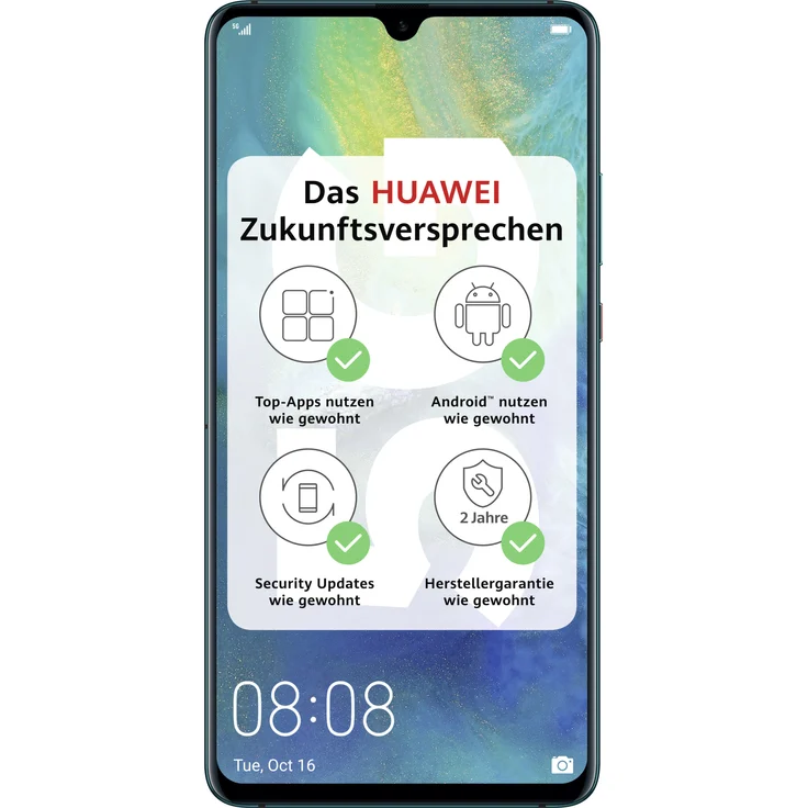 HUAWEI Mate 20 X 5G Smartphone 18,29cm (7,2 Zoll) OLED-Display, 256GB interner Speicher, 8GB RAM, Dual-SIM, Android, Emerald Green – Bild 1