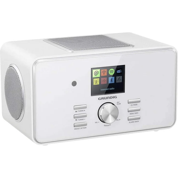 Grundig DTR 6000 X Tischradio mit Bluetooth, WLAN, TFT-Display, weiß – Bild 1
