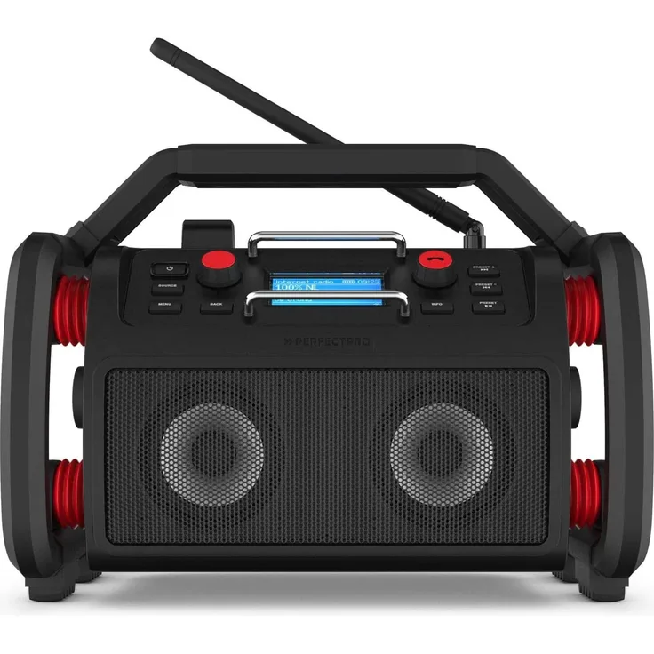 PerfectPro Rockpro WLAN Internet-Baustellenradio, DAB+/UKW, Bluetooth, USB, App