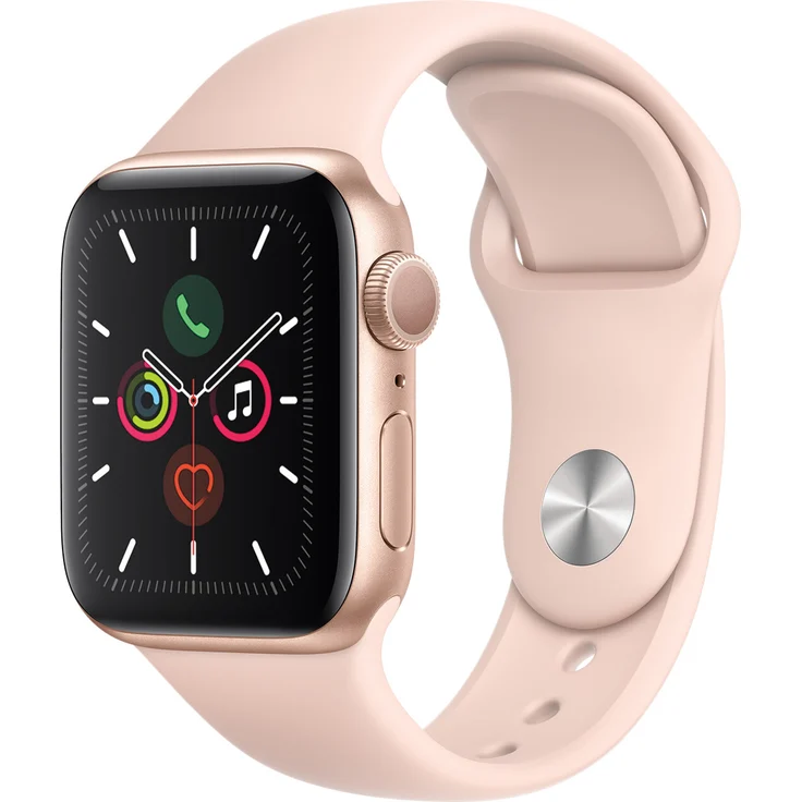 Apple Watch Series 5 Smartwatch GPS, Unisex, 40mm, Aluminiumgehäuse, Sportarmband, Gold – Bild 2