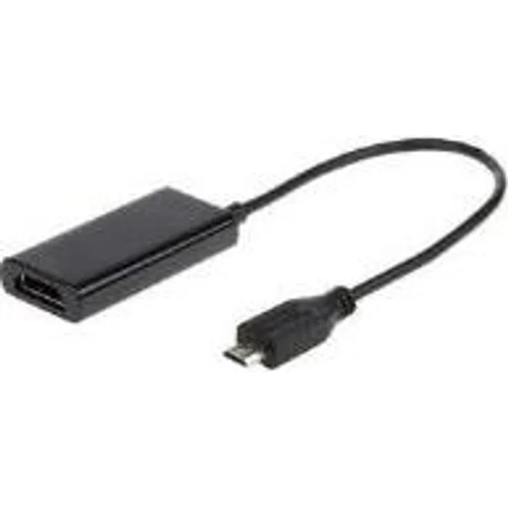 Gembird a-mhl-002 ? Adapter für Kabel (Micro USB, HDMI, männlich-weiblich, Schwarz, 0.16 m, Samsung Galaxy SII)