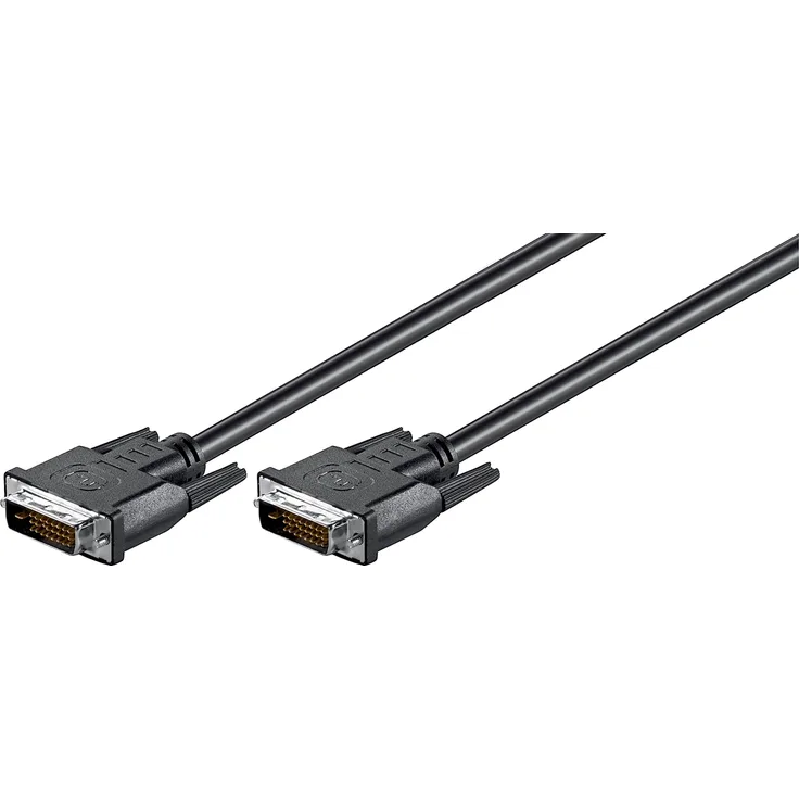 Wentronic DVI-D Kabel Dual Link (DVI-D (24+1) Stecker auf DVI-D (24+1) Stecker) 0,5 m