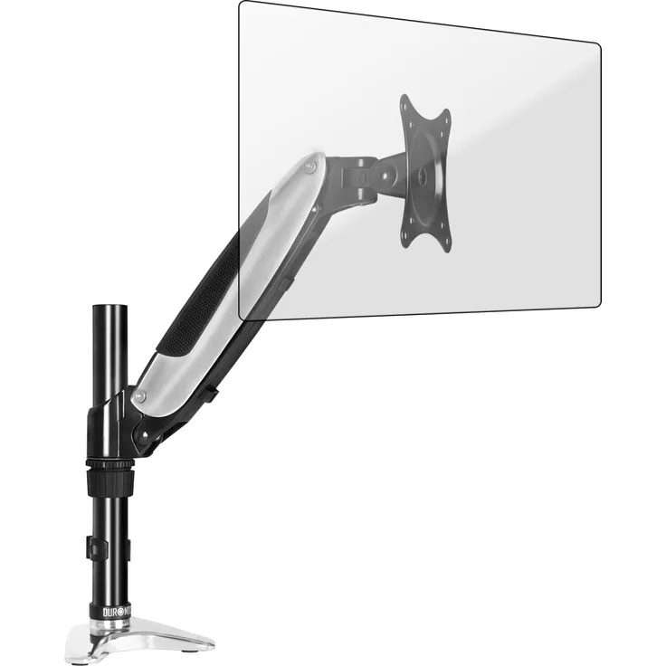 Duronic DM651X1 Monitorhalterung / Tischhalterung / Standfuß für einen LCD/LED Monitor / Fernsehgerät, höhenverstellbar durch Gasspannungsregelung / Neig, Schwenk und Rotierfunktion