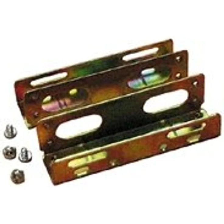 3.5'' Festplatten Einbauschienen für 13,30cm (5,25'') Einbauschacht, Metall Befestigungsschienen zum Einbau von 3.5'' Festplatten in 13,30cm (5,25'') Einbauschächte (730500)