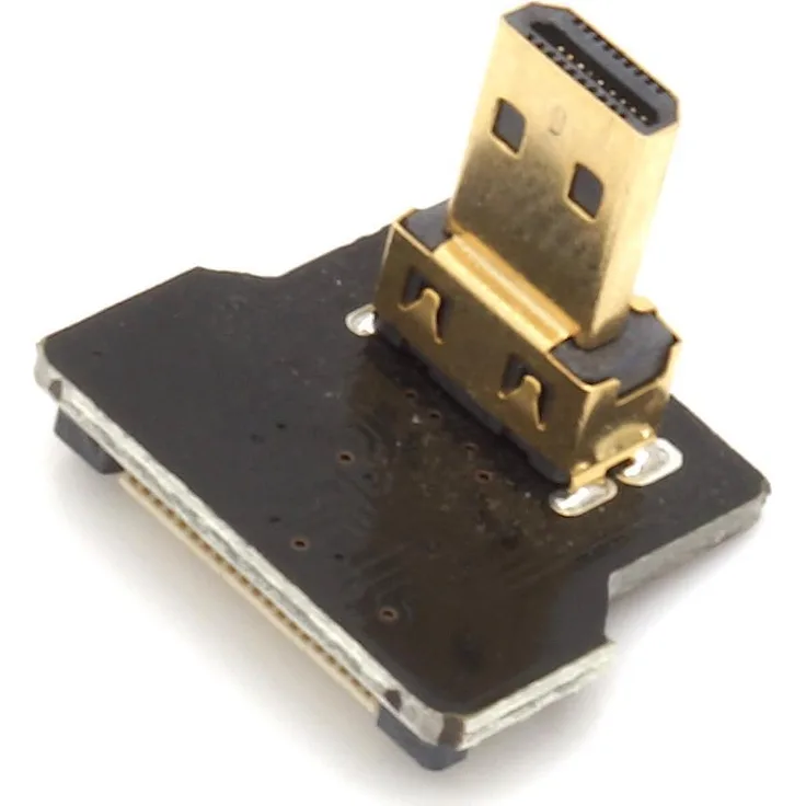 Sertronics Micro HDMI Typ D Stecker, rechts gewinkelt, für DIY HDMI Kabel (125054)