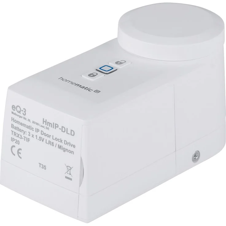Homematic IP Smart Home Türschlossantrieb HmIP-DLD, Elektronisches Türschloss – öffnet, schließt und verriegelt die Tür per App, Amazon Alexa und Google Assistant (154952A0) – Bild 5