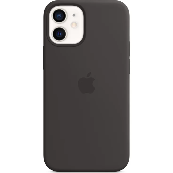 Apple MHKX3ZM/A Silikon Case mit MagSafe, geeignet für Apple iPhone 12 mini, Handy-Schutzhülle, schwarz – Bild 1