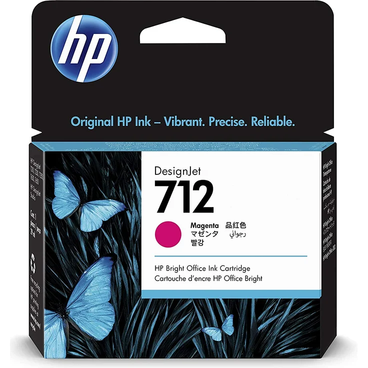 HP 712 - 29 ml - Magenta - Original - DesignJet - Tintenpatrone - für DesignJet T210, T230, T650 – Bild 1