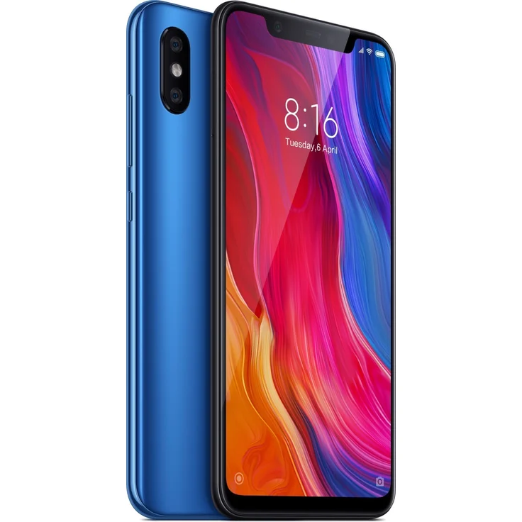 Xiaomi Mi 8 Smartphone 15,8cm (6,2 Zoll) AMOLED-Display, 128GB interner Speicher, 6GB RAM, Dual-SIM, Blue – Bild 5