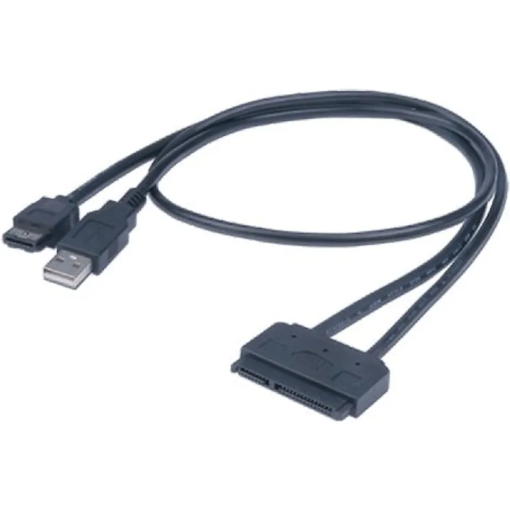 Akasa Flexstor eSATA-Kabel für 6,40cm (2.5'') -SATA-HDD und -SSD (AK-CBSA03-80BK)