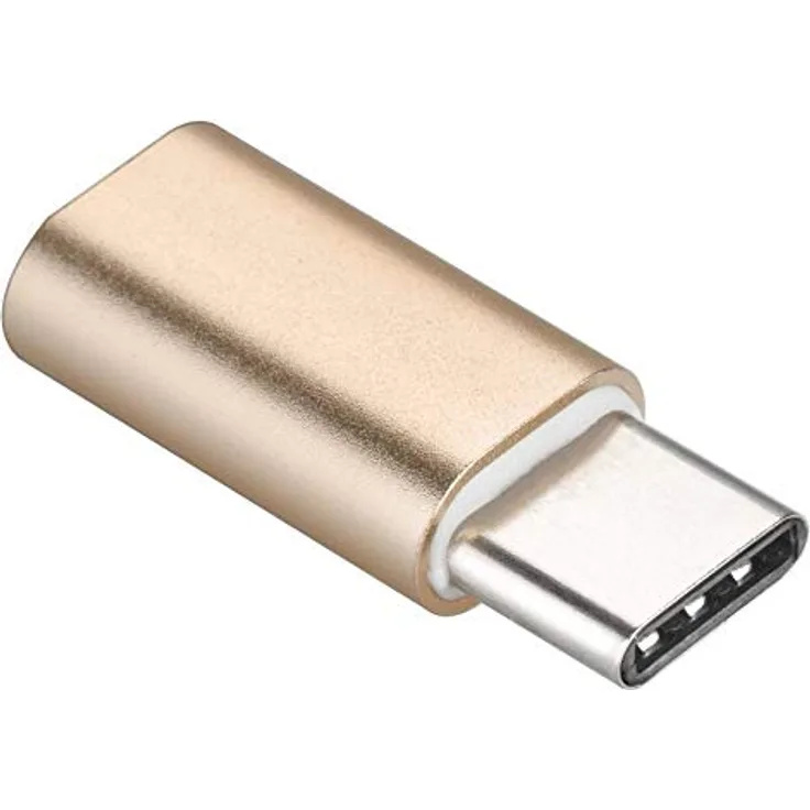PremiumCord Adapter USB 3.1-Anschluss C-Stecker - USB 2.0 Micro-B-Buchse, Gold
