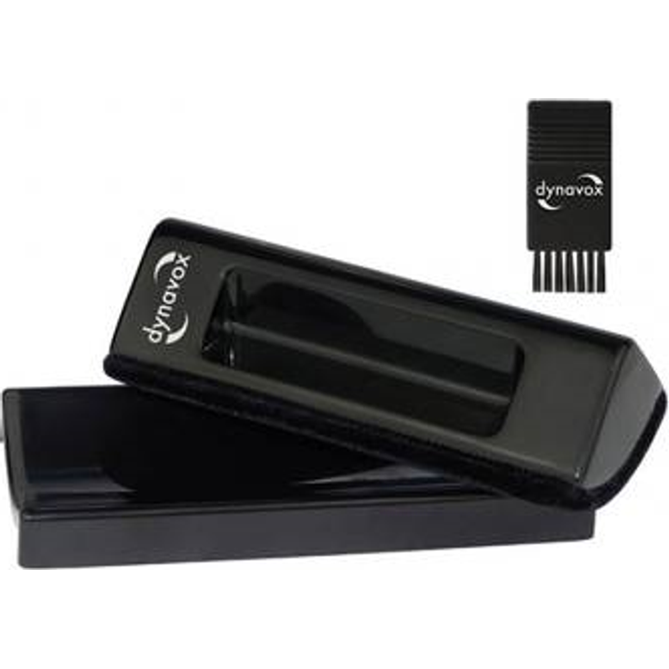 Dynavox Samt-Reinigungspuk+Nylonbürste schwarz