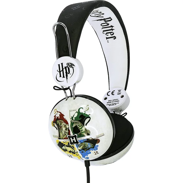 OTL Harry Potter Hogwarts Tween On-Ear-Kopfhörer, geeignet für Kinder, weiß