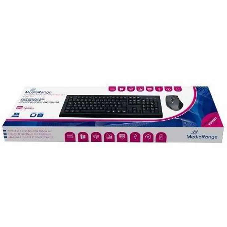 MediaRange MROS104 Tastatur RF Wireless QWERTZ Deutsch Schwarz ( MROS104 )