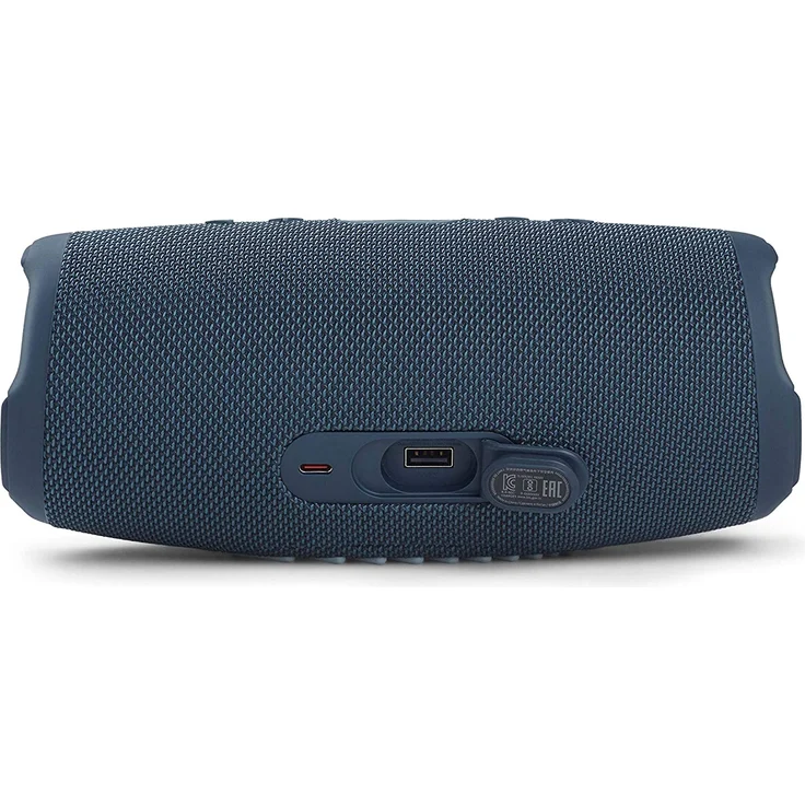 JBL Charge 5 Bluetooth-Lautsprecher mit 20 Stunden Akkulaufzeit, Powerbank, PartyBoost, wasserfest blau – Bild 3