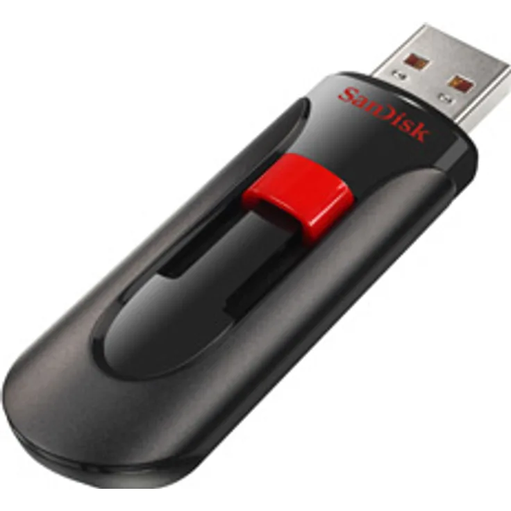 Sandisk Ufm 64GB USB Cruzer Glide 3.0 64GB USB 3.0 (3.1 Gen 1) USB-Anschluss Typ A USB-Stick - USB-Sticks (64 GB, 3.0 (3.1 Gen 1), USB-Anschluss Typ A, Dia, Schwarz, Rot)