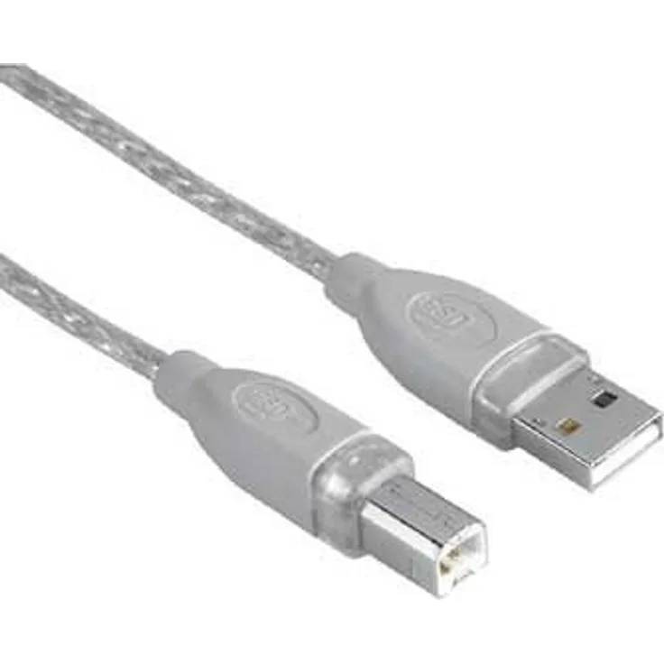 Hama - USB-Kabel - USB (M) bis USB Typ B, 4-polig (M) - 7.5 m - Grau