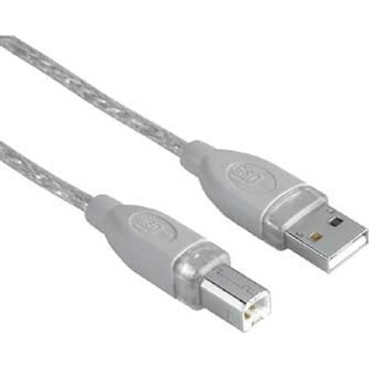 Hama - USB-Kabel - USB (M) bis USB Typ B, 4-polig (M) - 7.5 m - Grau – Bild 1
